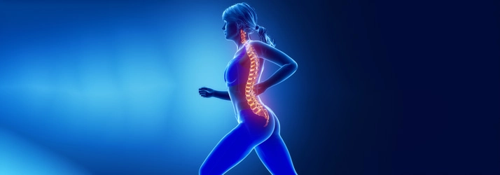 Dynamic illustration highlighting spinal alignment during physical activity.